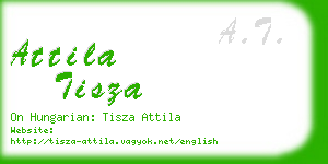 attila tisza business card